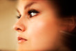 Young elegant lady in glamour fashion. Make-up