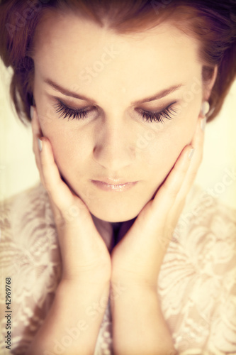 Photo: Young elegant lady in glamour fashion Young elegant lady in glamour fashion