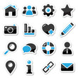 Web and internet icons set