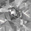 A brilliant diamond in the mirror room
