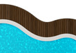 Piscine sur fond blanc 2
