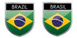 Brazil flag emblem