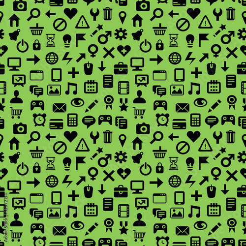 Vector: vector seamless pattern with technology icons vector seamless pattern with technology icons