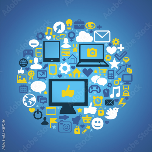 Vector: Social media concept Social media concept