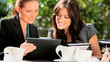 Video: Female Business Executives Meeting Outdoors Female Business Executives Meeting Outdoors