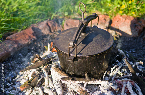 Photo: Kettle on fire Kettle on fire