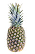ripe pineapple isolated on white background close up