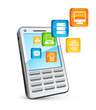Vektor: Applications téléphone - Mobile phone apps Applications téléphone - Mobile phone apps