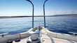 Video: Boating in blue ocean sea view from boat bow deck Boating in blue ocean sea view from boat bow deck