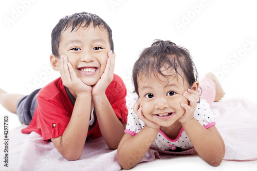 Photo: Cute sibling posing Cute sibling posing
