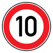 Verkehrsschild - 274 Höchstgeschwindigkeit (10)
