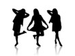 Silhouette of women