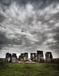 Stonehenge with dramatic sky