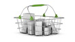 Video: rotating full basket video over white rotating full basket video over white