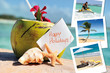 coconuts cocktail, starfish and pics