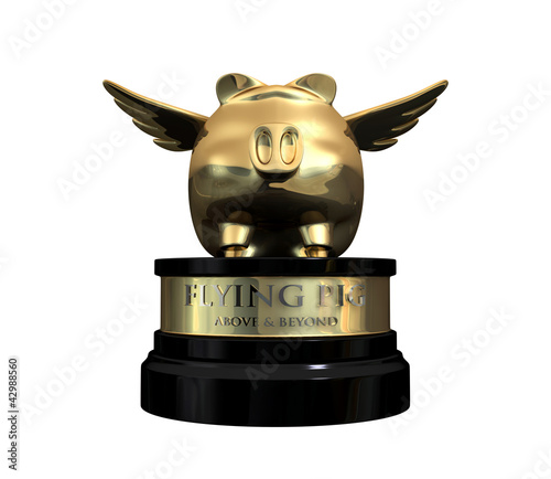 Illustration: When Pigs Fly Trophy Award When Pigs Fly Trophy Award