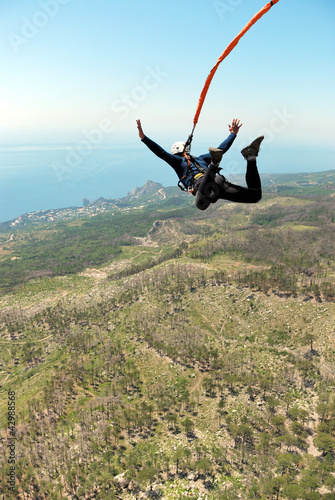Photo: Rope jumping. Rope jumping.