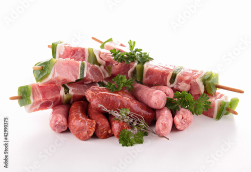 Photo: assortment of raw meats assortment of raw meats