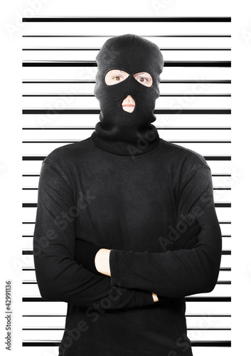 Photo: Mugshot of a busted thief Mugshot of a busted thief