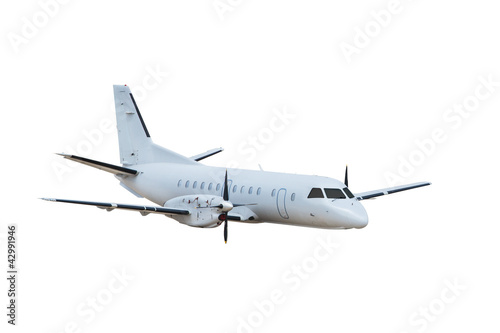 Photo: Airplane, Isolated on white background Airplane, Isolated on white background
