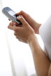 Side shot of a woman text messaging
