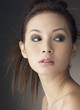 Studio shot of a lady with makeup and hairdo