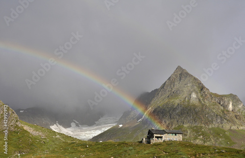 Photo: arco iris alpes arco iris alpes