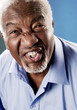Photo: Old man furrowing his brows Old man furrowing his brows