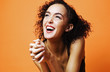 Woman laughing