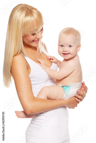 Foto: Happy mother with baby Happy mother with baby