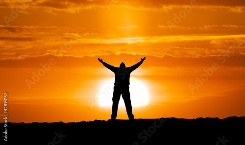 Photo: Silhouette of man Silhouette of man