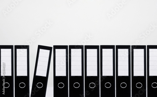 Photo: Documents standing in a row Documents standing in a row