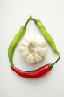 Chillies and garlic