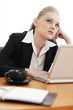 Businesswoman thinking