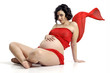 Pregnant in red