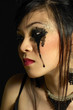 Photo: Woman with smudged mascara Woman with smudged mascara