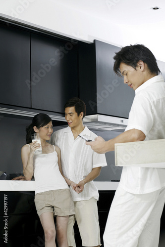 Photo: Friends in kitchen Friends in kitchen