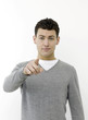 Photo: Man pointing at camera Man pointing at camera