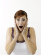 Woman in disbelief