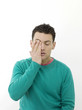 Man feeling sleepy
