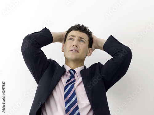 Photo: Troubled businessman Troubled businessman