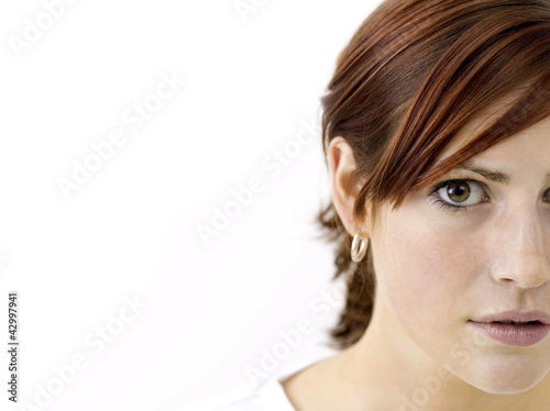 Photo: Serious-looking woman Serious-looking woman