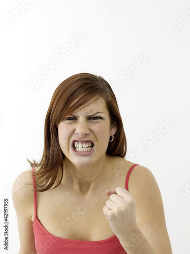 Photo: Angry young woman Angry young woman