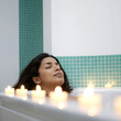 Woman enjoying spa treatment