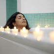 Woman enjoying spa treatment