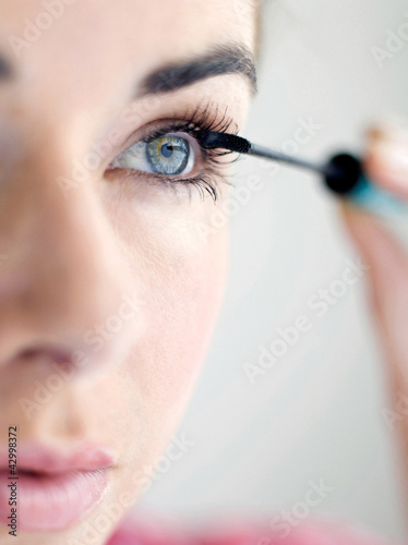 Photo: Applying mascara Applying mascara