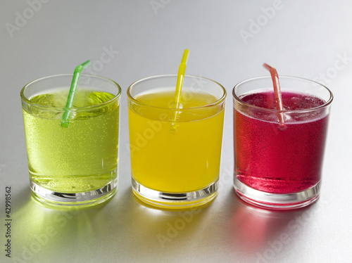 Photo: Coloured soft drinks Coloured soft drinks