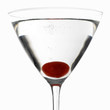 Martini cocktail with cherry