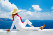 Photo: Tourist Relaxing on Vacation Tourist Relaxing on Vacation