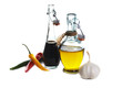 Balsamic vinegar and olive oil